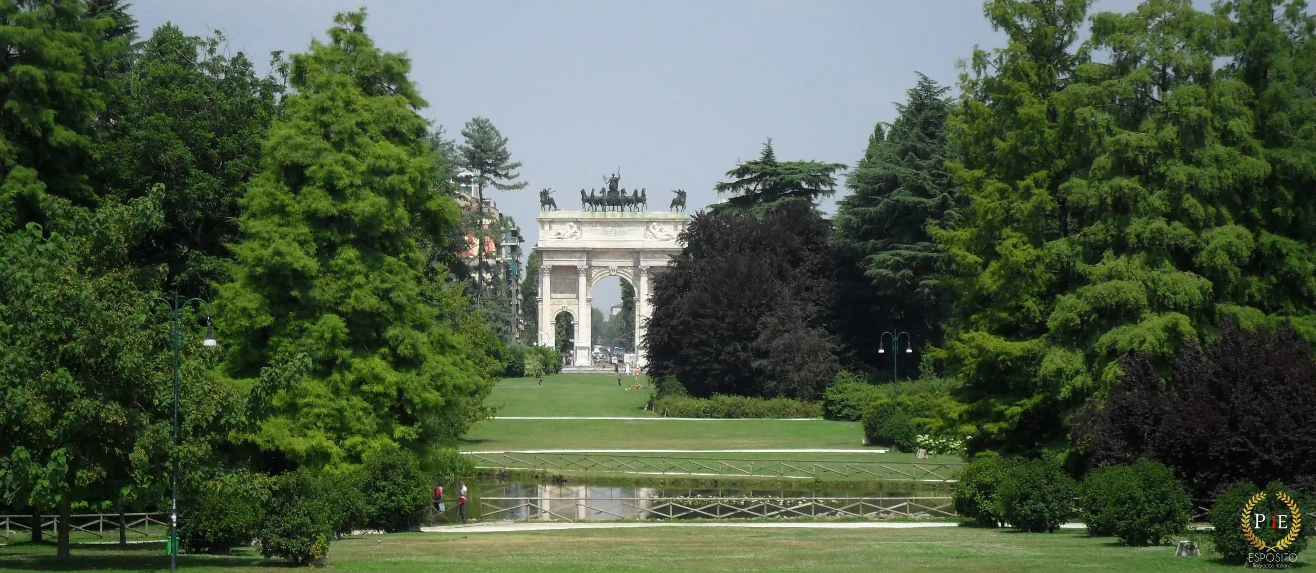 Parco Sempione - Arco do Triunfo (Milão - Itália)