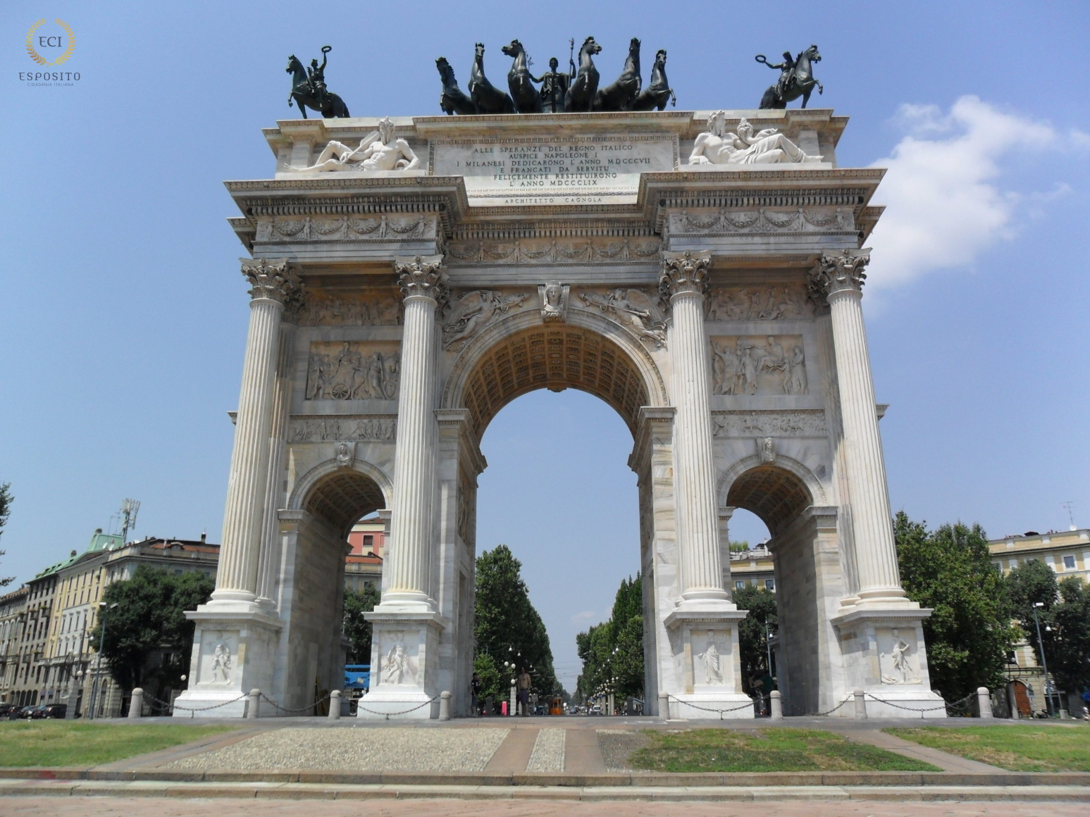 Parco Sempione - Arco della Pace (Milão - Itália)