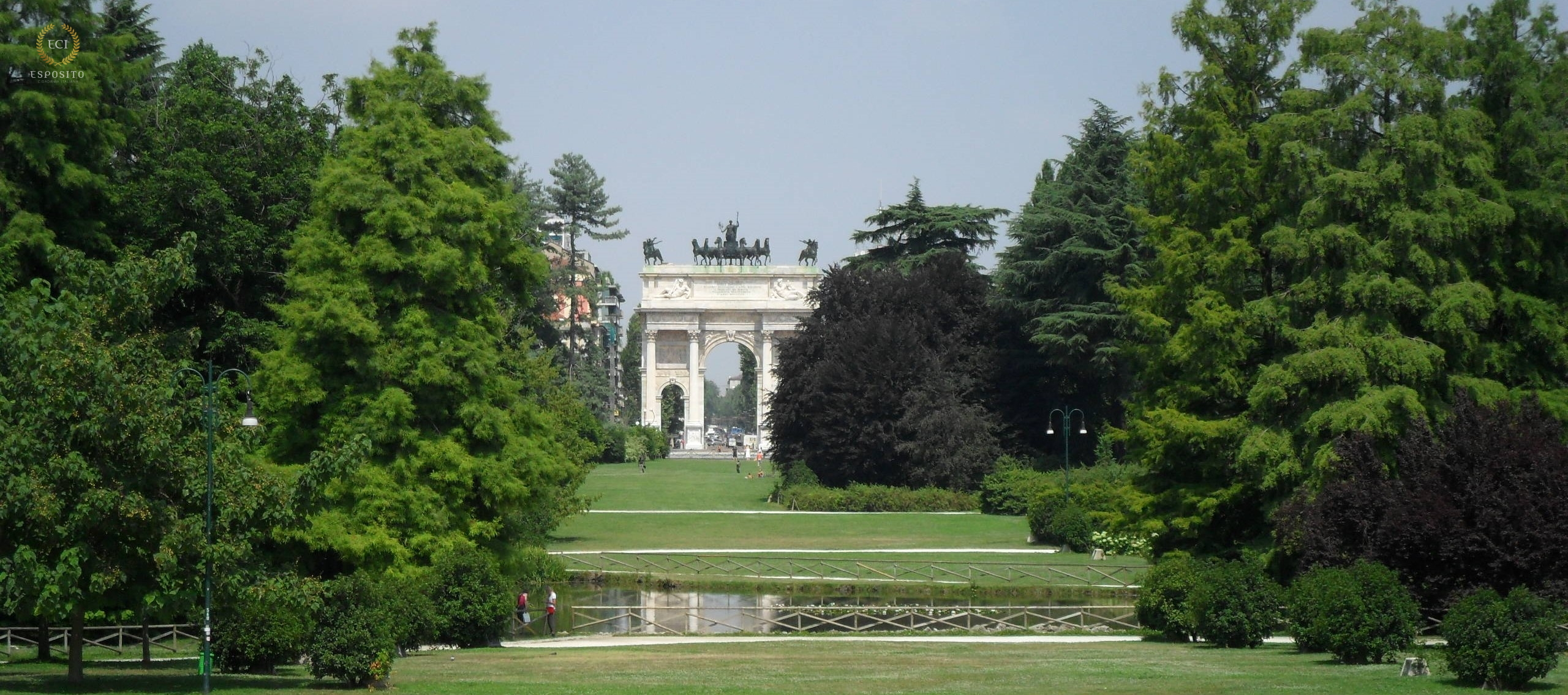 Parco Sempione - Arco do Triunfo (Milão - Itália)