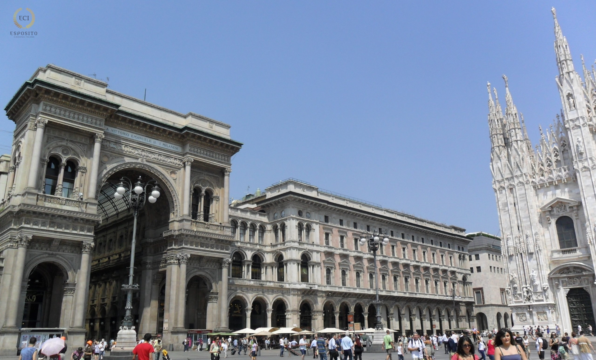 Praça Duomo + Galeria Vittorio Emanuele (Milão - Itália)