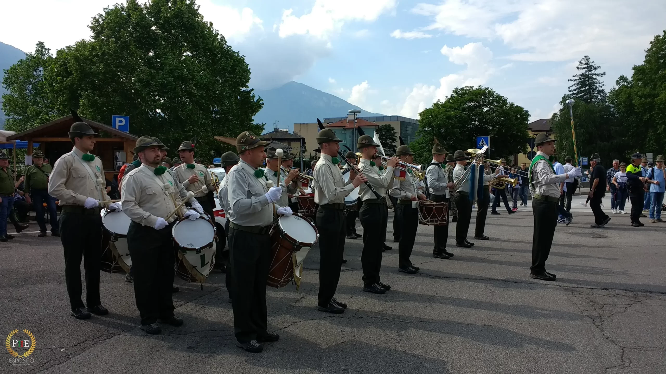 Festa Anual dos Alpinos - fanfarra (Trento 2018).