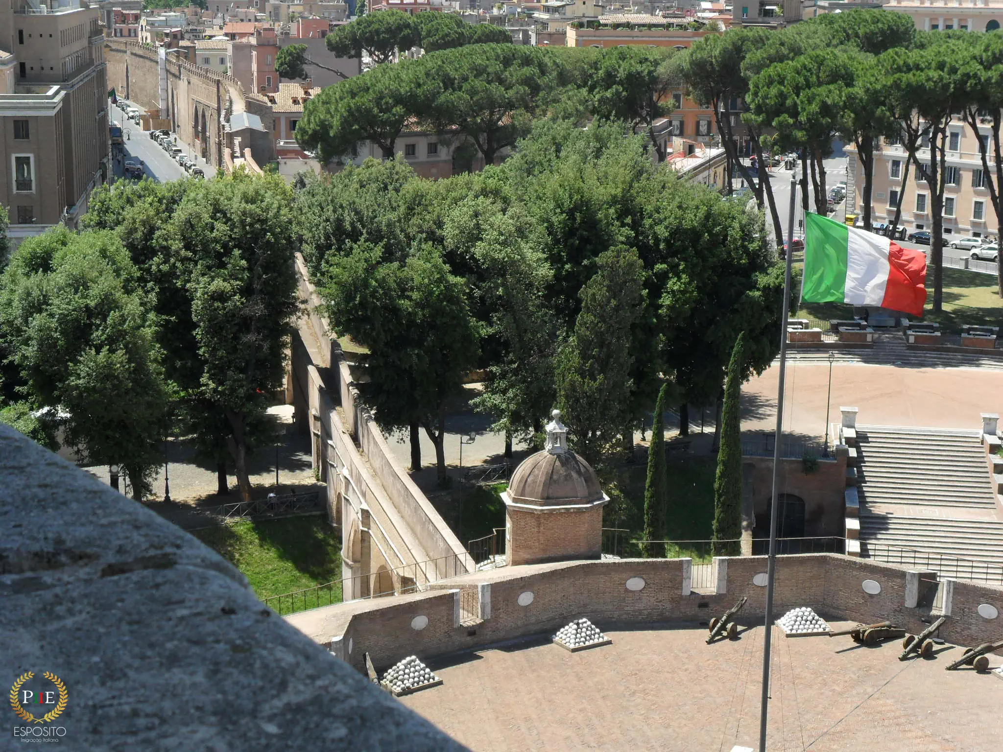 Castelo Sant Angelo - Passetto di Borgo (Roma - Itália)