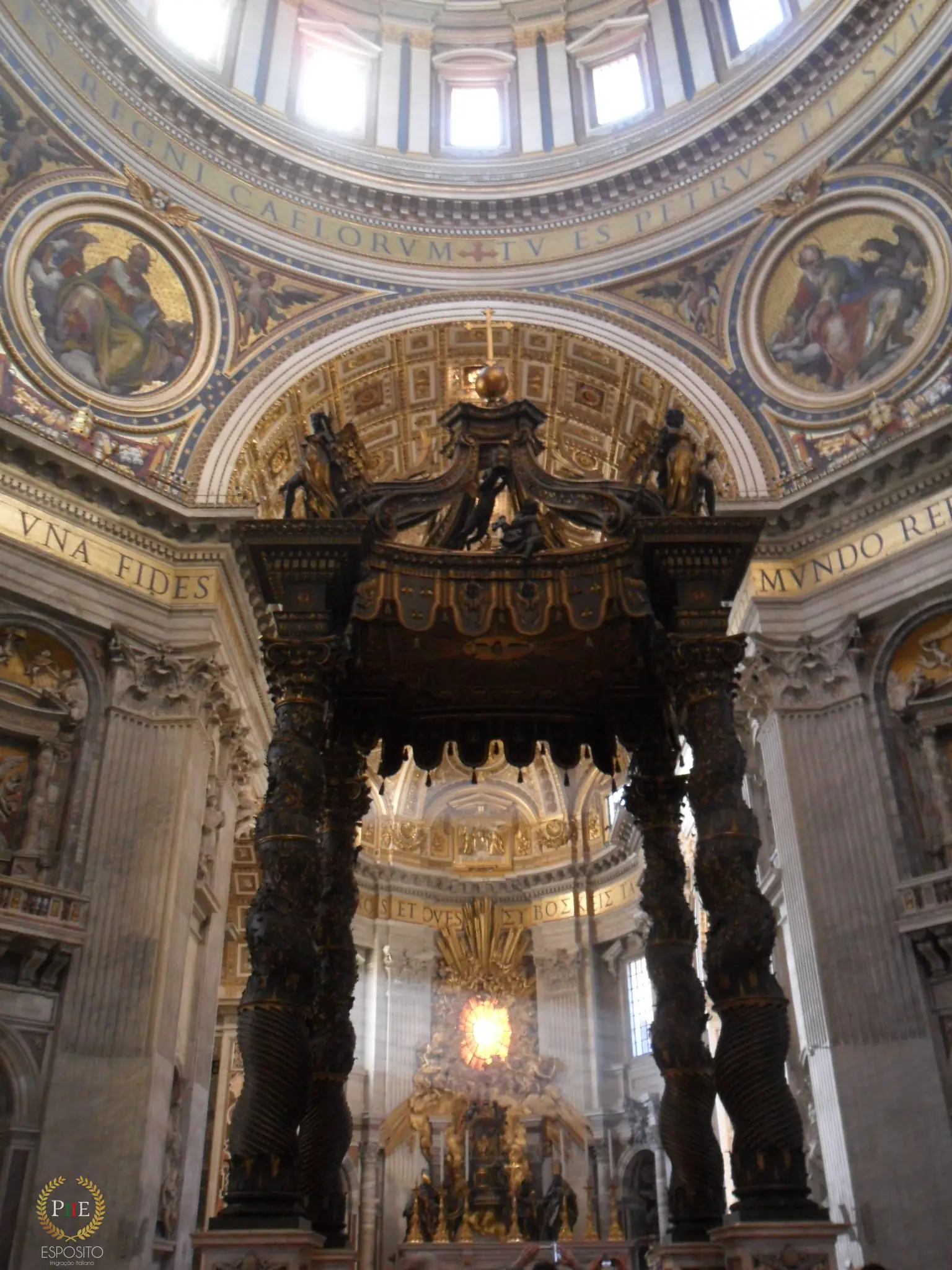 Basílica de São Pedro - Baldaquino de São Pedro (Vaticano - Itália)